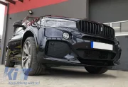 Обвес M Performance BMW X5 F15 черный матовый губа, диффузор и элероны заднего бампера KITT CBBMF15MPAEROMUTE
