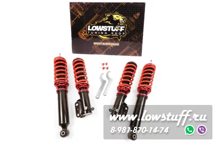 VW Golf 2, Golf 3, Jetta 2, Vento Винтовая подвеска LOWSTUFF DS DSCVWG2