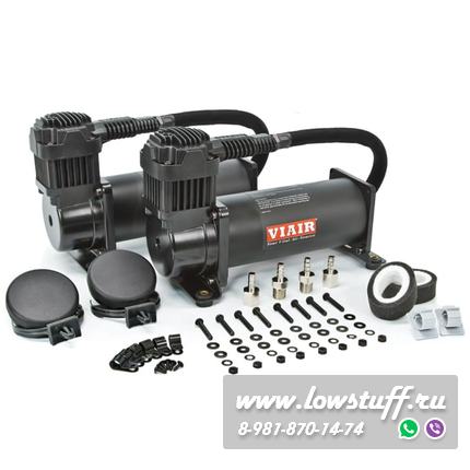 Воздушные компрессоры для пневмоподвески VIAIR 444C Dual BLACK 200 psi