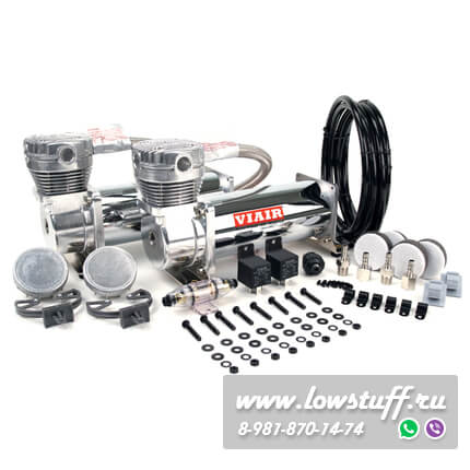 Воздушные компрессоры для пневмоподвески VIAIR 480C Dual CHROME 200psi