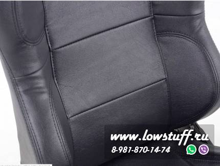Сиденья автомобильные полуковши черные искусственная кожа FK Automotive Charleston FKRSE12011
