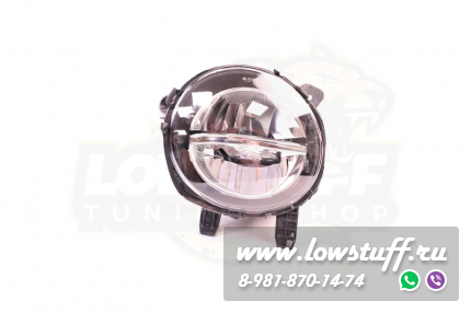 BMW F20, F21, F30, F31, F34, F32, F33, F36 LCI LED светодиодные противотуманные фары с прозрачными стеклами LOWSTUFF FLBMWF30LCILEDCL