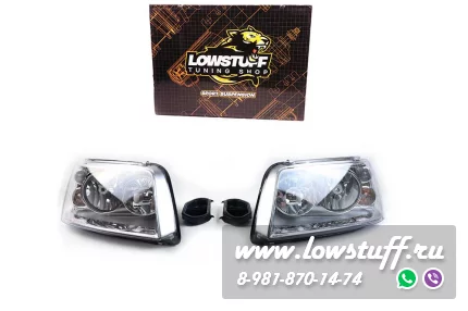 VW T5 Transporter Caravelle Multivan 2004-2010 фары головного света прозрачное стекло двойные LOWSTUFF HLVWT5OEMH7