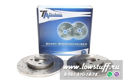 Тормозные диски 260 mm x 12,7 mm перфорированные с насечками BMW 3er E30 TA-TECHNIX EVOBS1022P