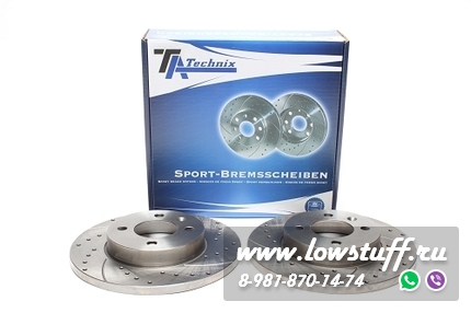Тормозные диски 256 mm x 13 mm перфорированные с насечками Seat Toledo I 1L TA-TECHNIX EVOBS1032P