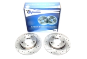 Тормозные диски 260,8mm x 10mm перфорированные с насечками Mazda Premacy TA-TECHNIX EVOBS1071P