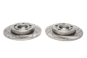 Тормозные диски 239 mm x 8,9 mm перфорированные с насечками Skoda Octavia 1U TA-TECHNIX EVOBS1518P