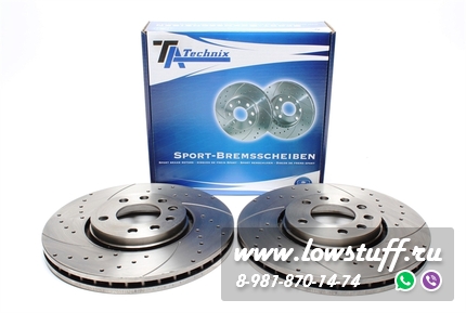 Тормозные диски 302 mm x 28 mm перфорированные с насечками Opel Signum TA-TECHNIX EVOBS20162P