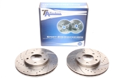Тормозные диски 274mm x 22mm перфорированные с насечками Mazda 323 TA-TECHNIX EVOBS20392P