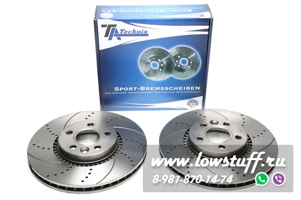 Тормозные диски 316mm x 28mm перфорированные с насечками Ford S-Max TA-TECHNIX EVOBS20485P