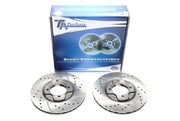 Тормозные диски 238mm x 18mm перфорированные с насечками Mazda 323 III TA-TECHNIX EVOBS2055P