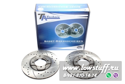 Тормозные диски 238mm x 18mm перфорированные с насечками Mazda 323 III TA-TECHNIX EVOBS2055P