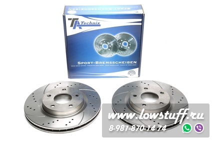 Тормозные диски 294mm x 26mm перфорированные с насечками Chrysler Sebring TA-TECHNIX EVOBS20795P