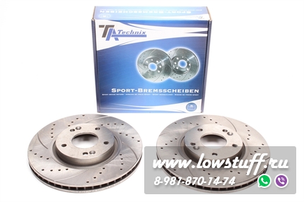 Тормозные диски 300mm x 28mm перфорированные с насечками Hyundai Grandeur TA-TECHNIX EVOBS20829P