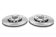 Тормозные диски 288 mm x 25 mm перфорированные с насечками skoda Superb 3U TA-TECHNIX EVOBS2088P
