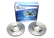 Тормозные диски 257 mm x 26 mm перфорированные с насечками Nissan 100NX TA-TECHNIX EVOBS2360P