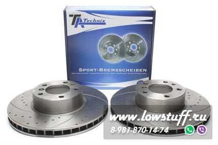 Тормозные диски 324 mm x 30 mm перфорированные с насечками BMW 7er E32 TA-TECHNIX EVOBS2740P