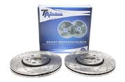 Тормозные диски 288 mm x 25 mm перфорированные с насечками Skoda Roomster TA-TECHNIX EVOBS2879P