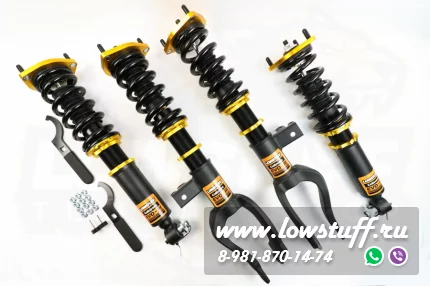 BMW F10 F01 F06 xdrive Винтовая подвеска койловеры с регулировкой высоты и жесткости LOWSTUFF EVO-III LSCSBM313