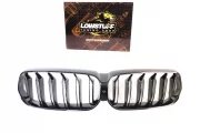 BMW G32 LCI GRAND TURISMO SPORT 2020- решетки радиатора ноздри горбатые сдвоенные M6 стиль черные глянцевые LOWSTUFF LSCSRGBMG32LCIX2GLBLK