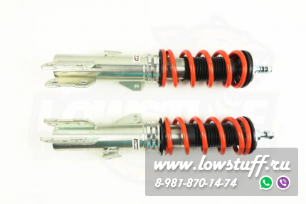 Toyota Corolla E12, E13 Runx Allex Fielder Matrix винтовая подвеска с регулировкой высоты и преднатяга LOWSTUFF EVO-II LSCSTO202