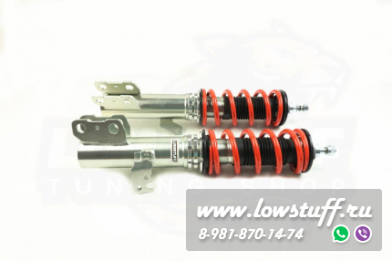 Toyota Corolla E12, E13 Runx Allex Fielder Matrix винтовая подвеска с регулировкой высоты и преднатяга LOWSTUFF EVO-II LSCSTO202