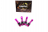 Ниппеля алюминиевые / вентиля для бескамерных шин RAYS Purple фиолетовые 4 шт. разборные алюминиевые