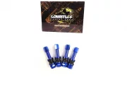 Ниппеля алюминиевые / вентиля для бескамерных шин RAYS Blue синие 4 шт. разборные алюминиевые