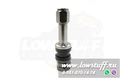 Ниппеля алюминиевые / вентиля для бескамерных шин RAYS Titanium темно серые 4 шт. разборные алюминиевые