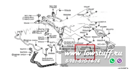 Nissan 350z, Infinity G35, M35, M45 Задние продольные регулируемые рычаги схождения LOWSTUFF LSRCASNI350Z