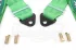 Спортивные ремни безопасности 4-х точечные Takata Green Style зеленые 3 дюйма стандартная застежка