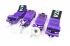 Спортивные ремни безопасности TAKATA Purple фиолетовые 3 дюйма 4 точки быстросъемная застежка (аналог)
