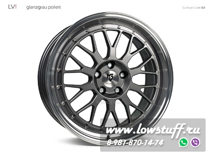 mbDESIGN LV1 Grey shiny polish 17" 18" 19" 20"