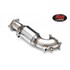 Downpipe Honda Civic 2.0 T Type R FKII 2014-2017 76, 1mm 310 hp with sports cat RM Motors 911102