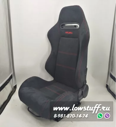 Спортивное сиденье Recaro SR3 Black/Red полуковш (аналог)