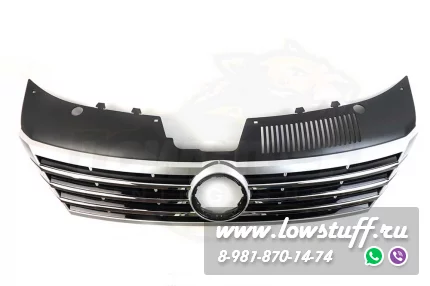 VW Passat CC LCI рестайлинг 2013-2017 решетка радиатора хром без парктроника LOWSTUFF RGVWPASССLCICHR