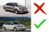 VW Polo 6R, Polo Sedan 2009 - 2015 решетка радиатора GTI черная глянцевая с красными полосами и отверстием для эмблемы LOWSTUFF RGVWPO6RGTILWBRS