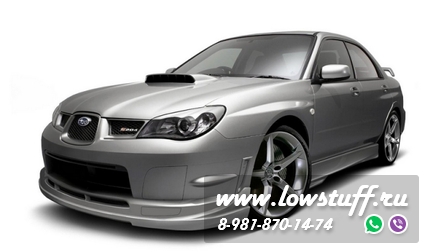 Спойлер (губа) переднего бампера subaru impreza mk2 (WRX / STI 2006-2007)