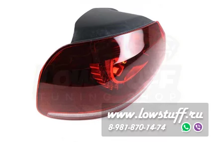 VW Golf 6 задние фонари R20 Look диодные LOWSTUFF TLVWG6R20LKKIT