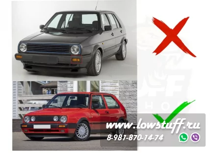 VW Golf 2, Jetta 2 указатели поворота в широкий бампер белые хрусталь LOWSTUFF TSLFVWG2LCIWHTCH